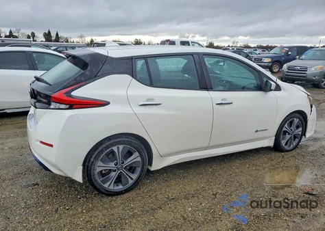 2019 Nissan Leaf S z USA, uszkodzony, nr VIN 1N4AZ1CP7KC312087